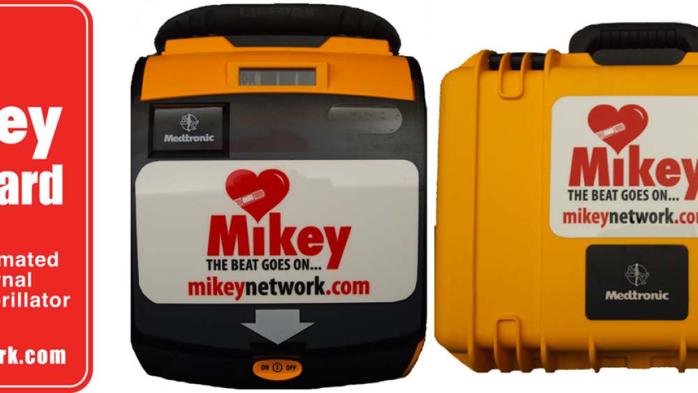 The Mikey On Board portable defibrillator program