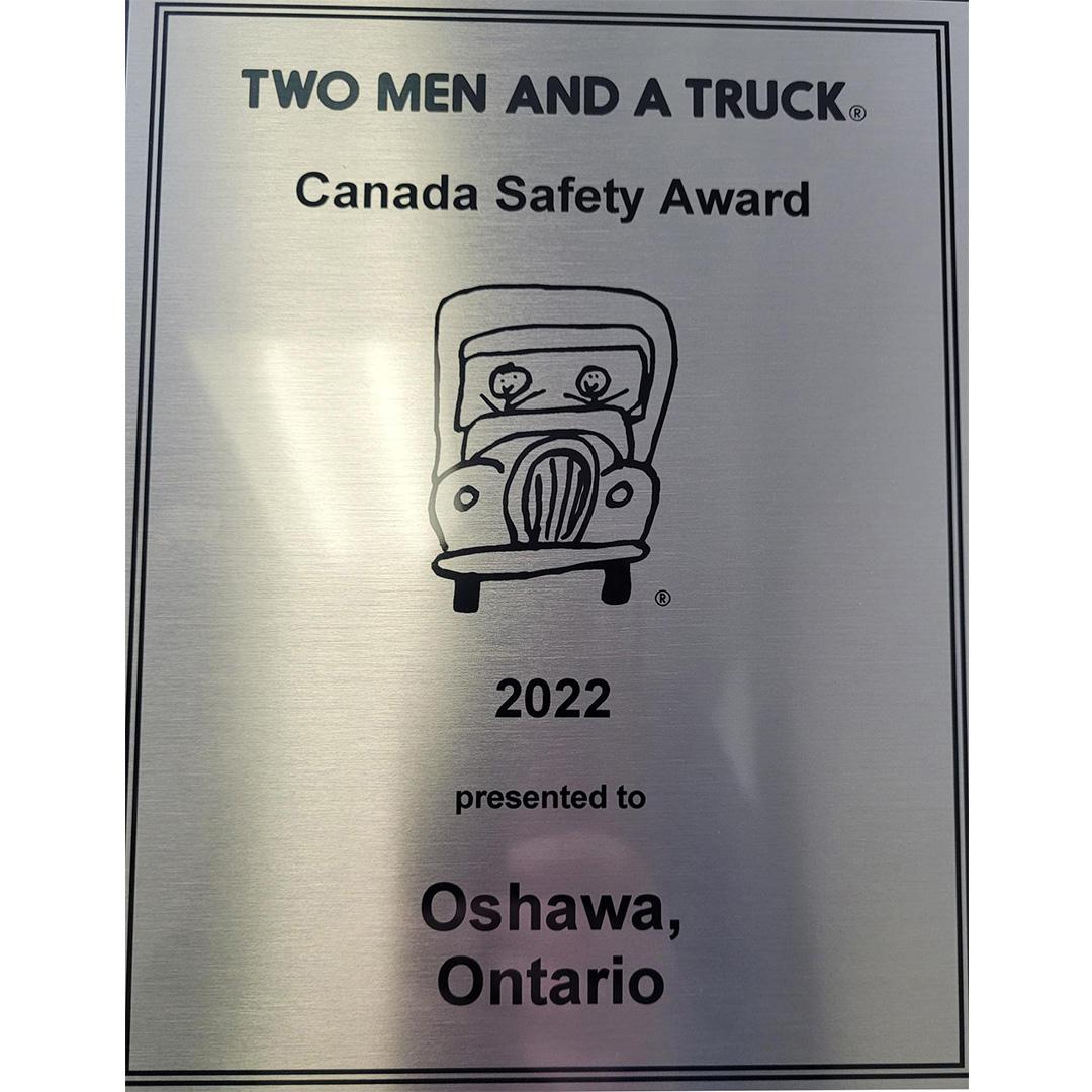 Oshawa Peterborough Safety Award 2022