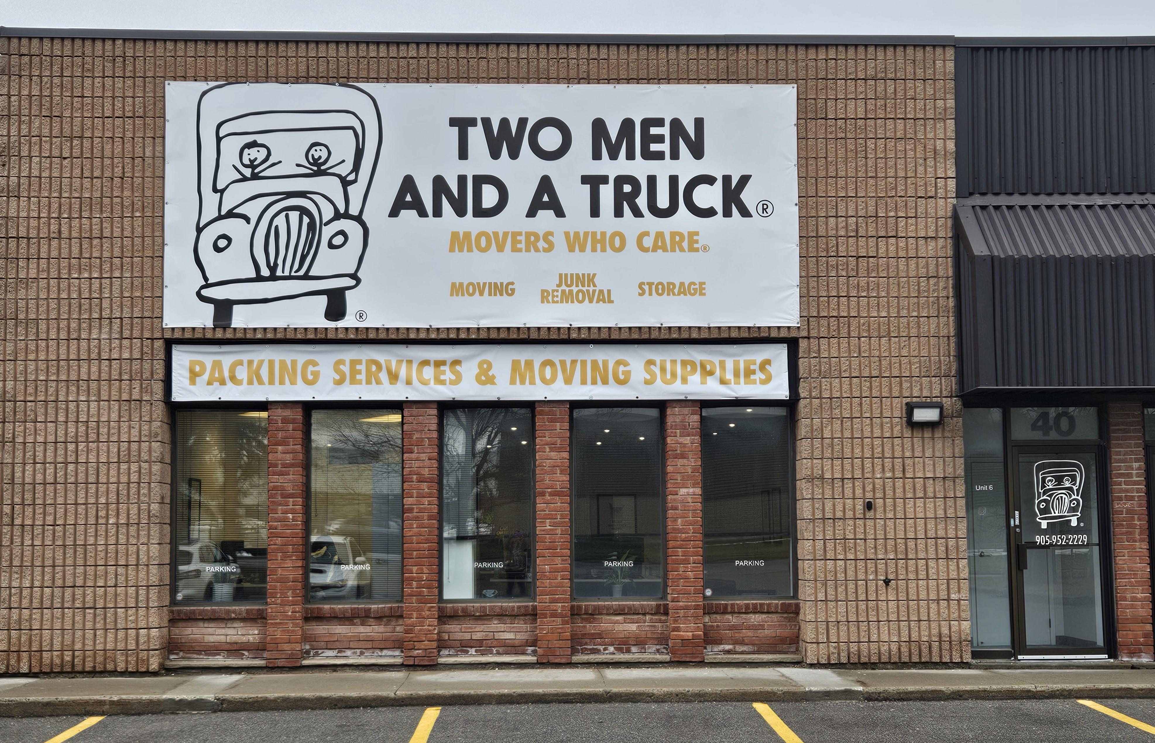 two men and a truck storefront